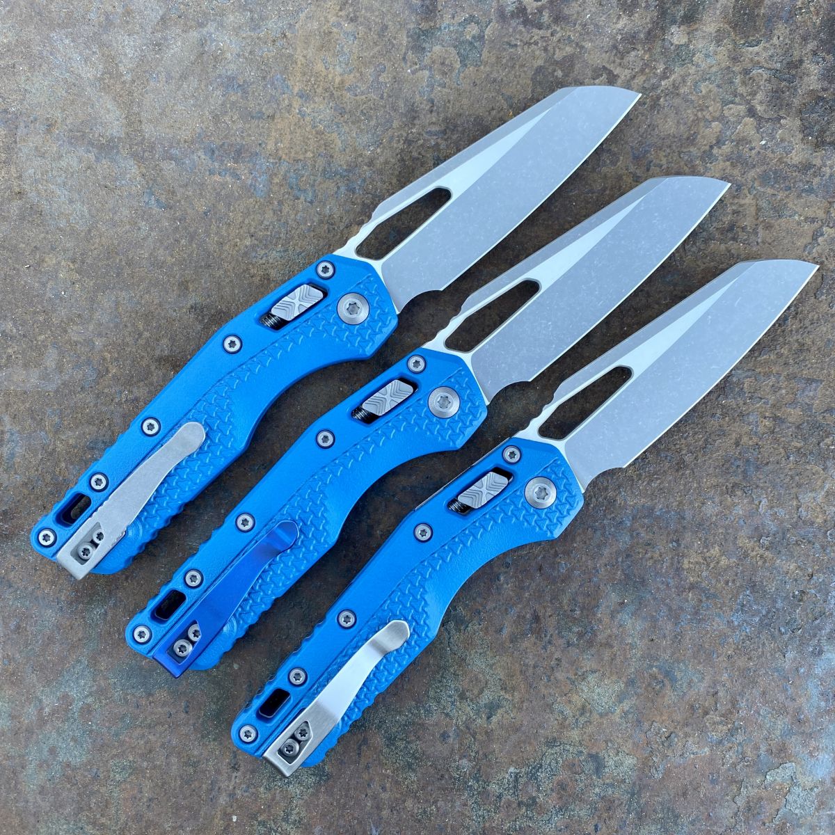 ラグ FIRERUG BLUE Microtech MSI Ram-Lok Cerakote Blue Tri-Grip Polymer Apocalyptic